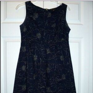 ESSENTIALS by ABS Navy Blue Dress Gold Threading